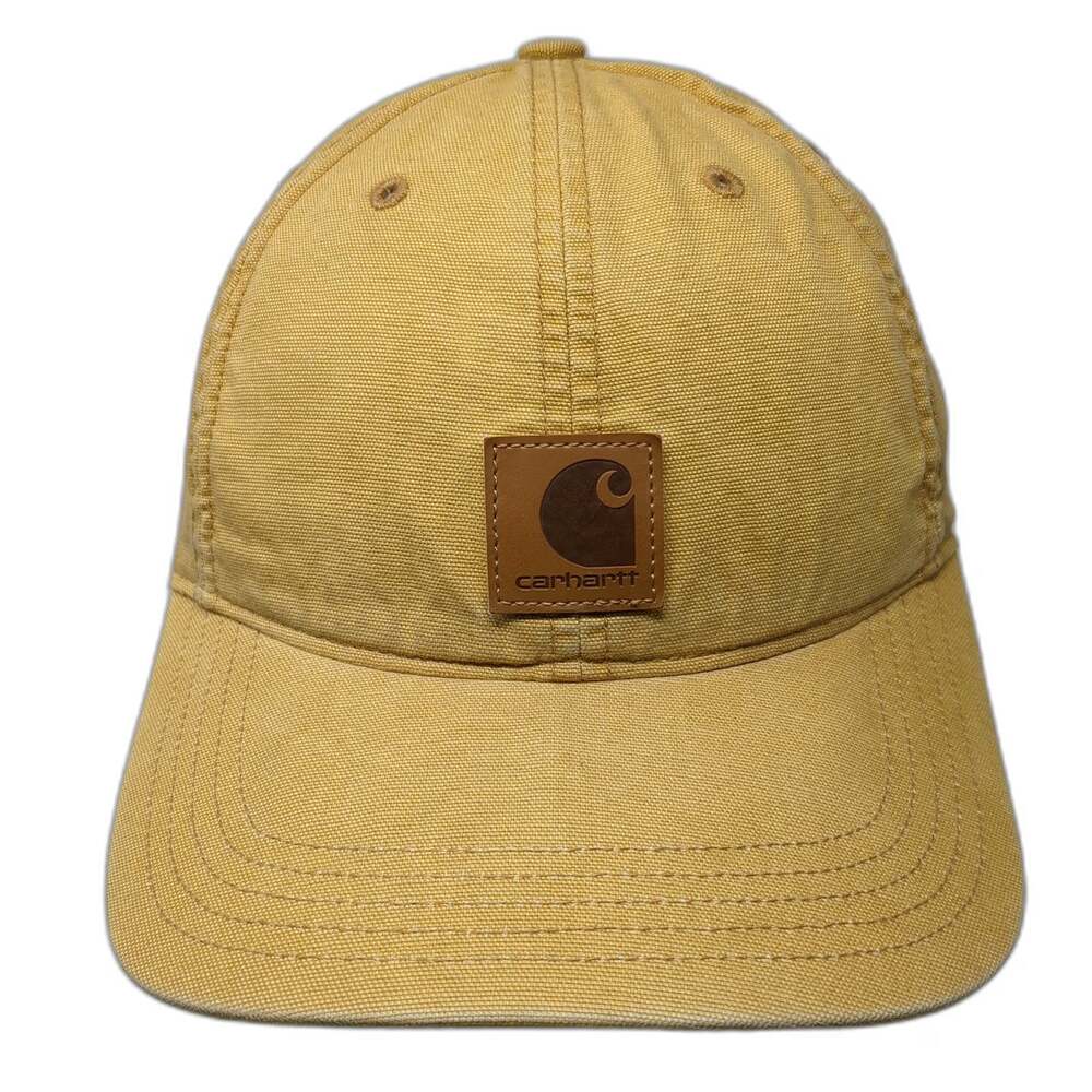 Carhartt Baseball Cap Brown One Size Canvas Patch Logo Embroidered Strapback Hat